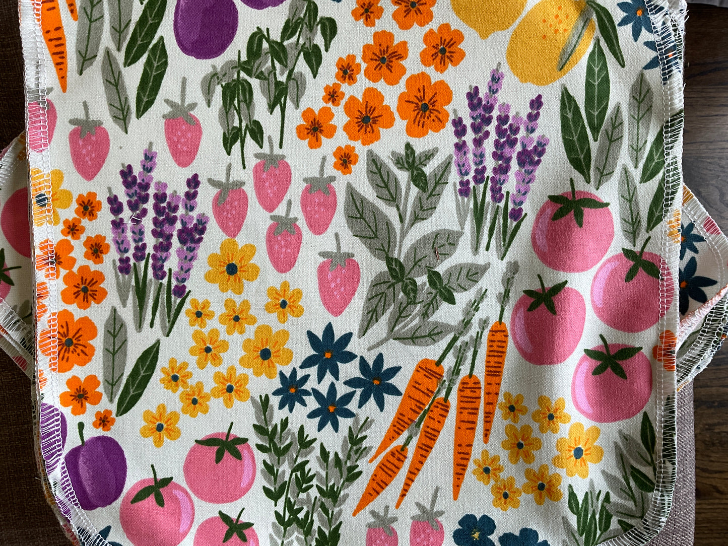 Reusable “Paper” Towel - Food Print - Set of 12