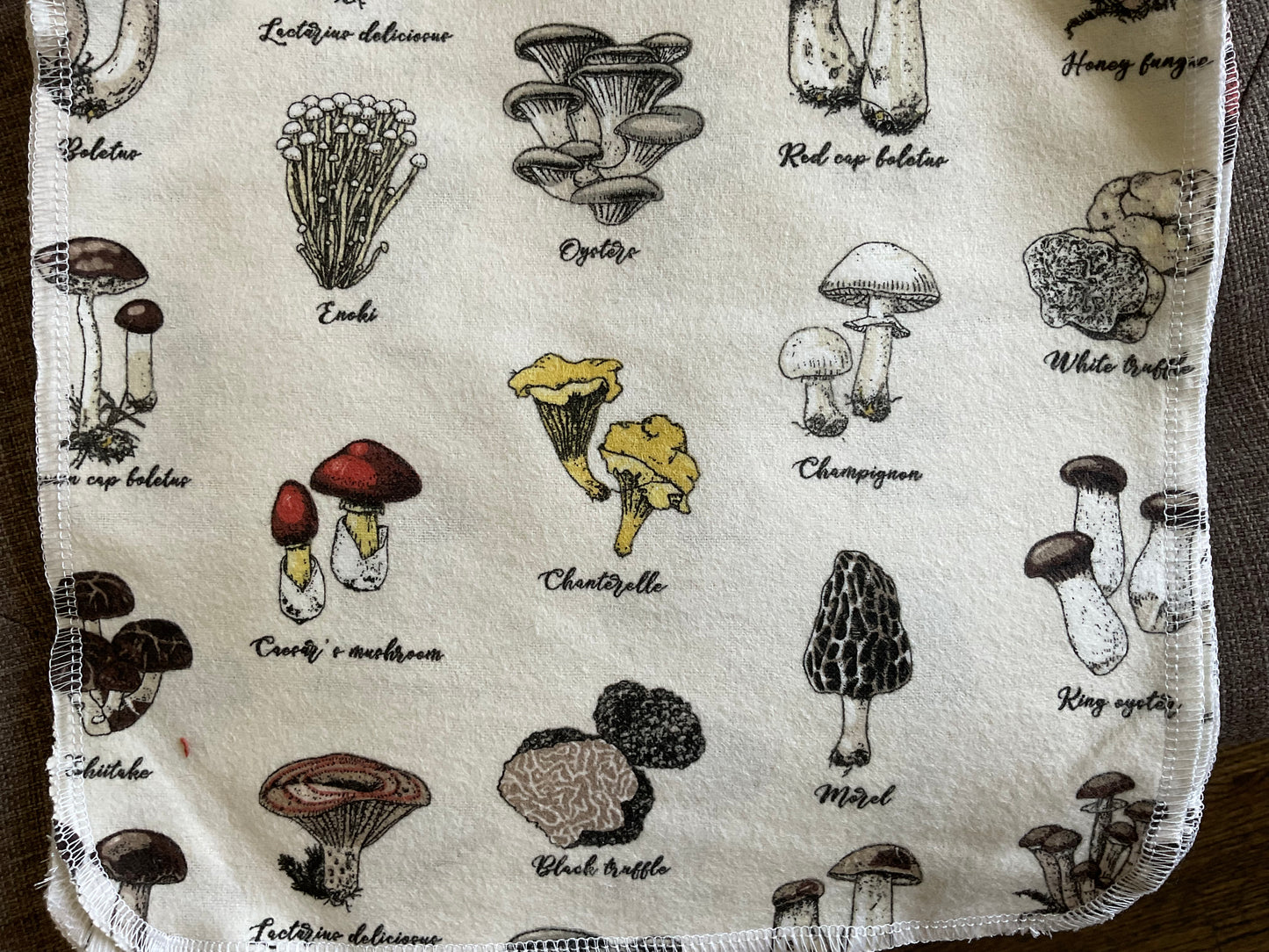 Reusable “Paper” Towel - Food Print - Set of 12