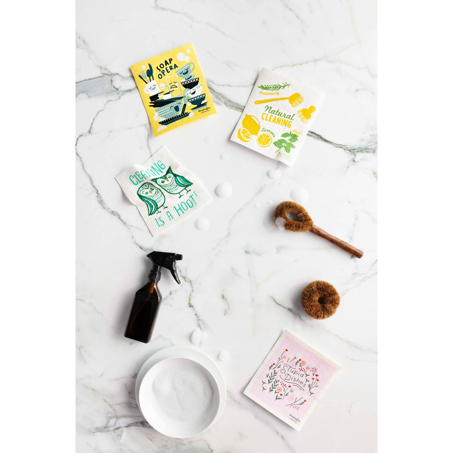 Stupid Dishes Swedish Dishcloth