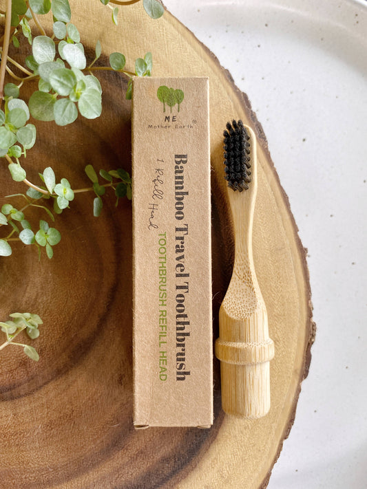 Bamboo Travel Toothbrush with Replaceable Head