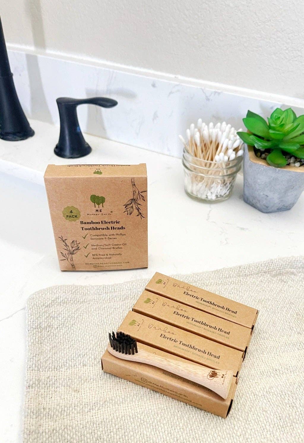 Bamboo Electric Toothbrush Heads- Sonicare Compatible