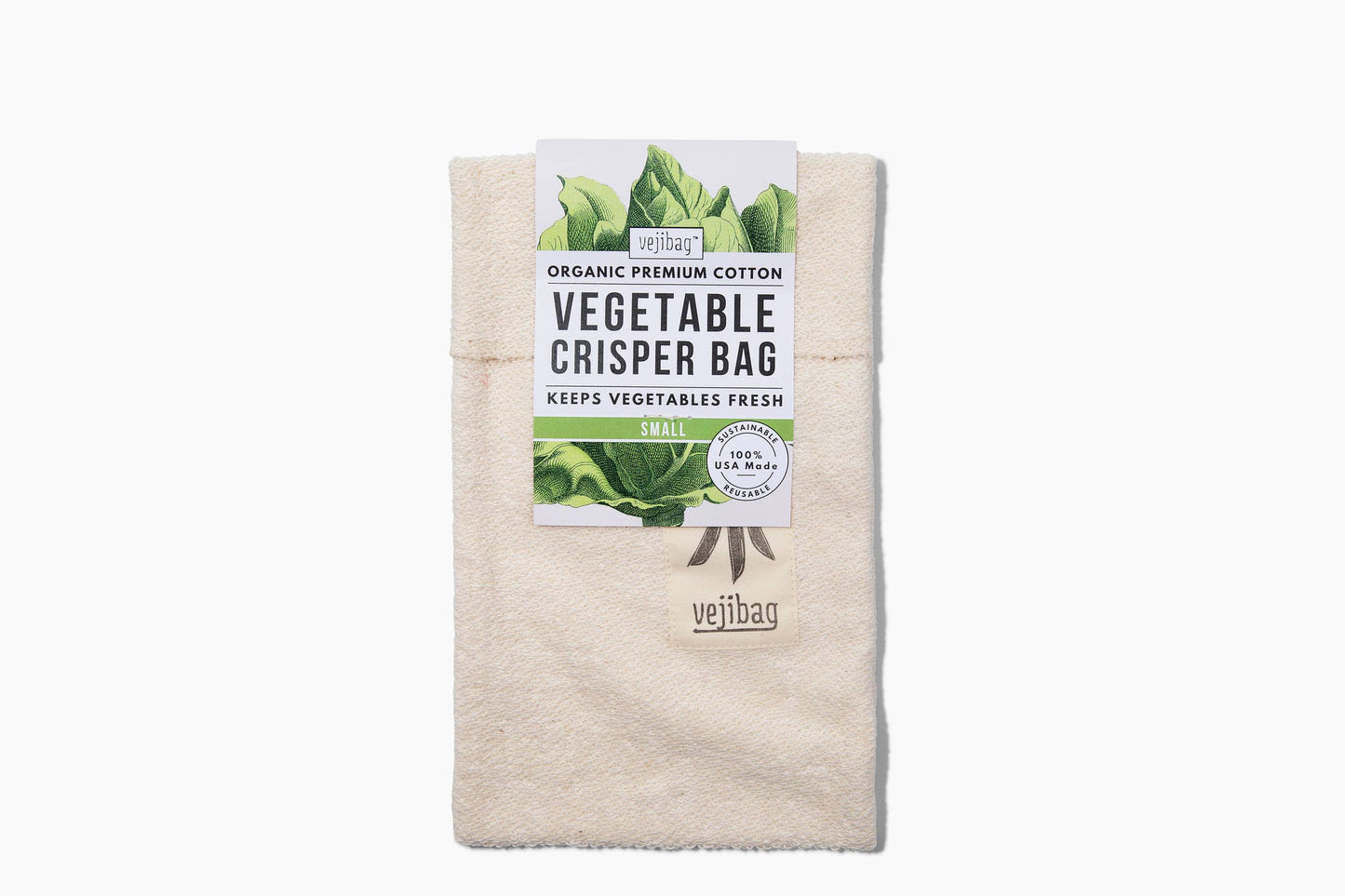 SMALL Reusable Organic Produce Bag – Meal Prep, USA-Made