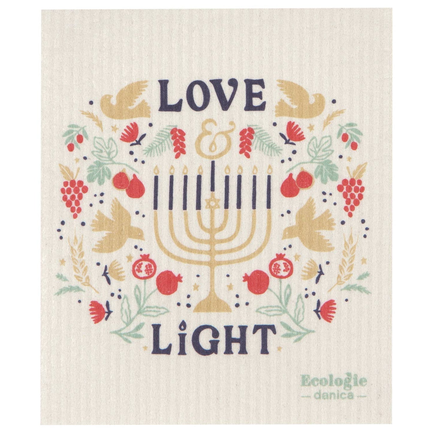 Love and Light Swedish Dishcloth
