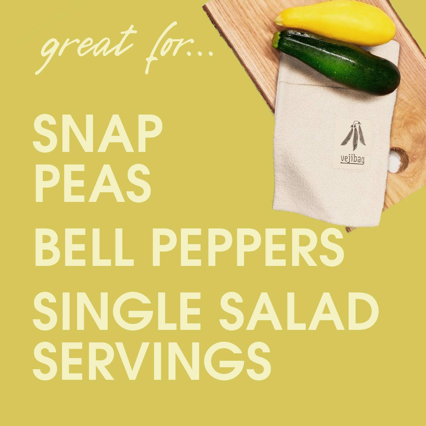 SMALL Reusable Organic Produce Bag – Meal Prep, USA-Made