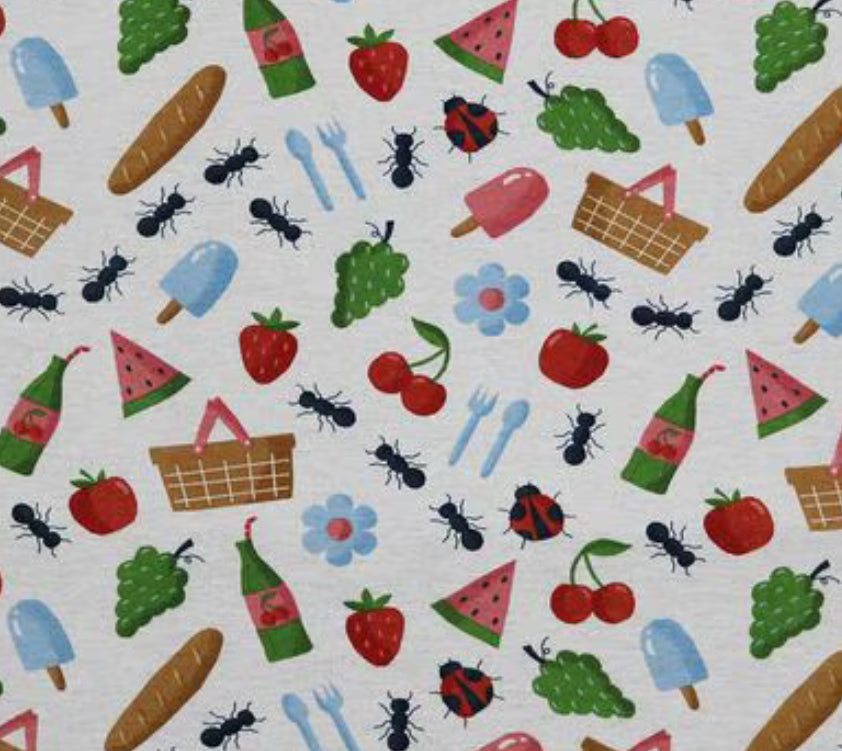 Reusable “Paper” Towel - Food Print - Set of 12