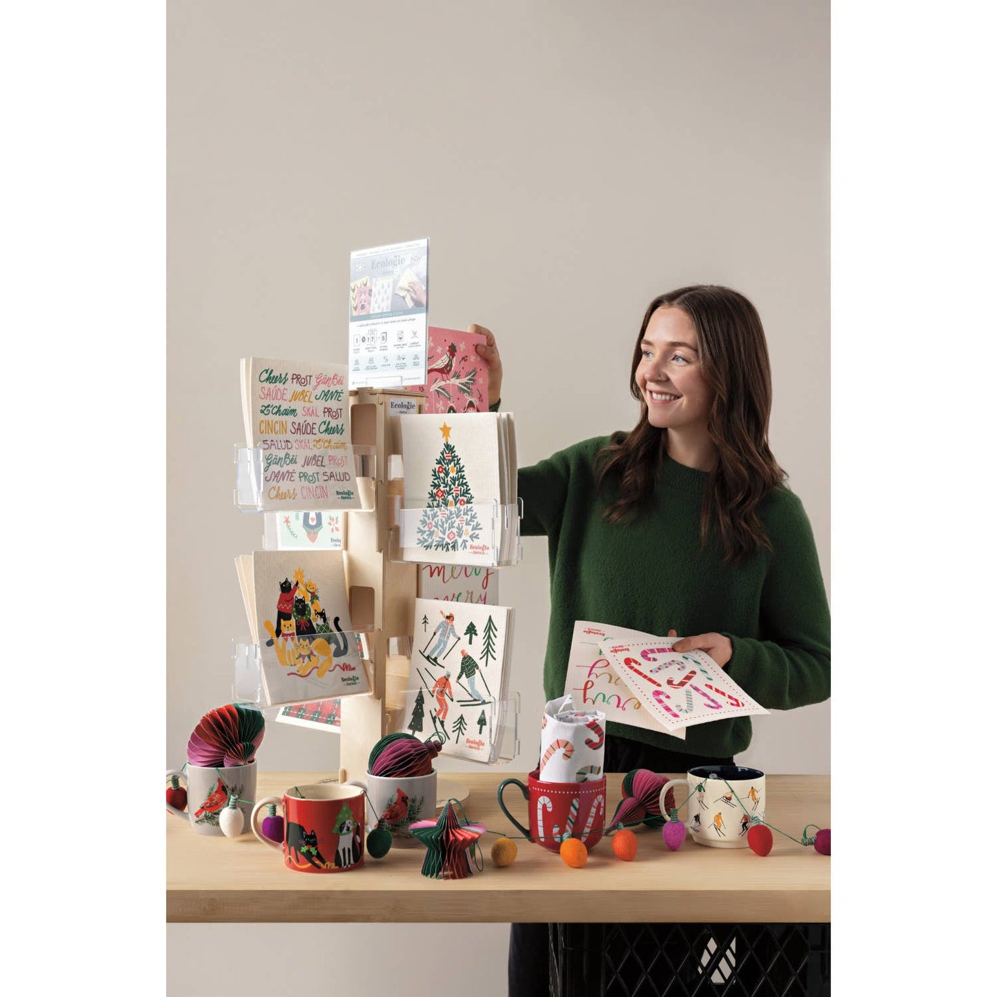 Festive Fir Swedish Dishcloth