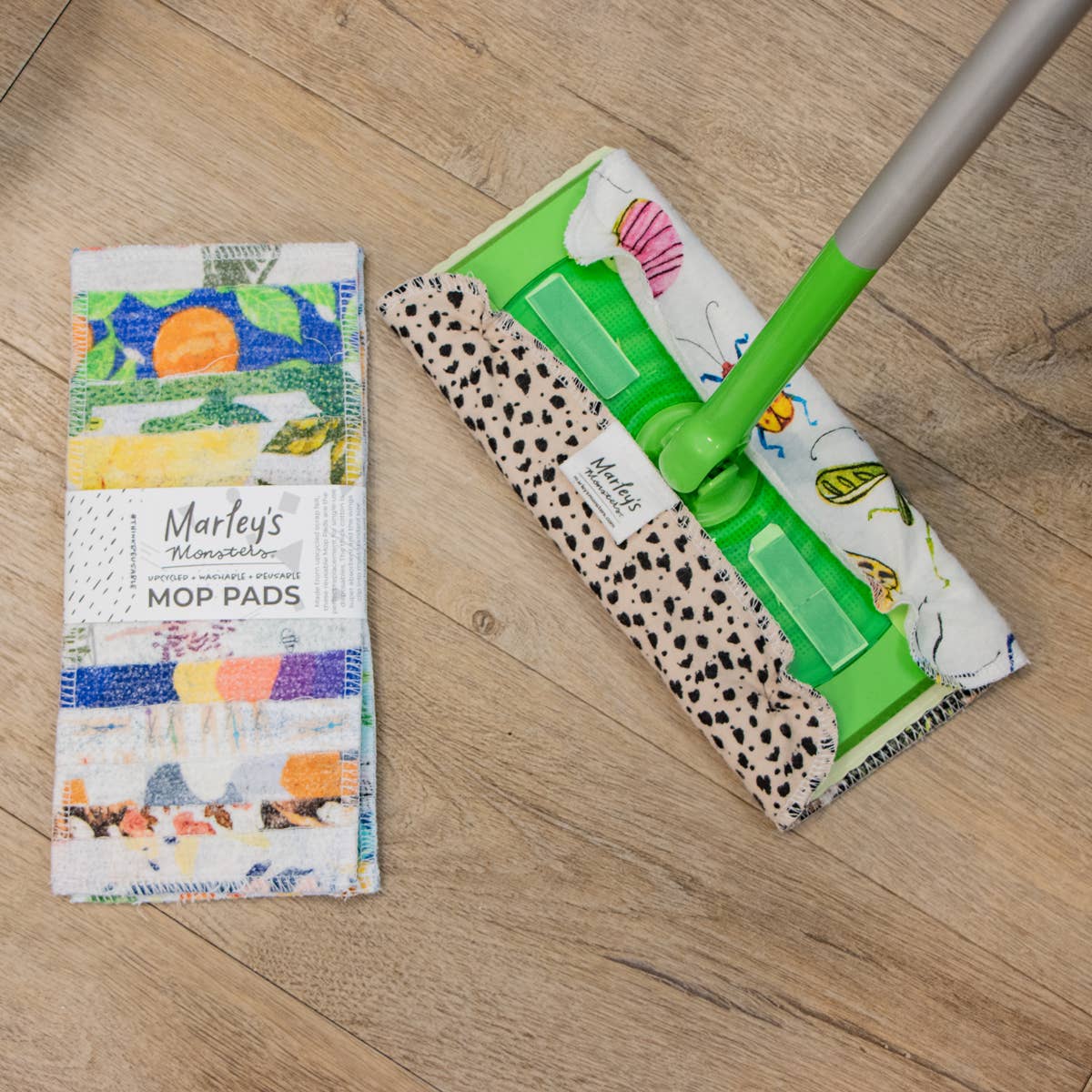 Scrap Felt Mop Pads: Set of 2