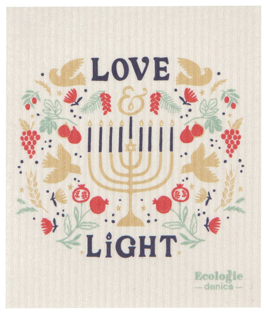 Love and Light Swedish Dishcloth