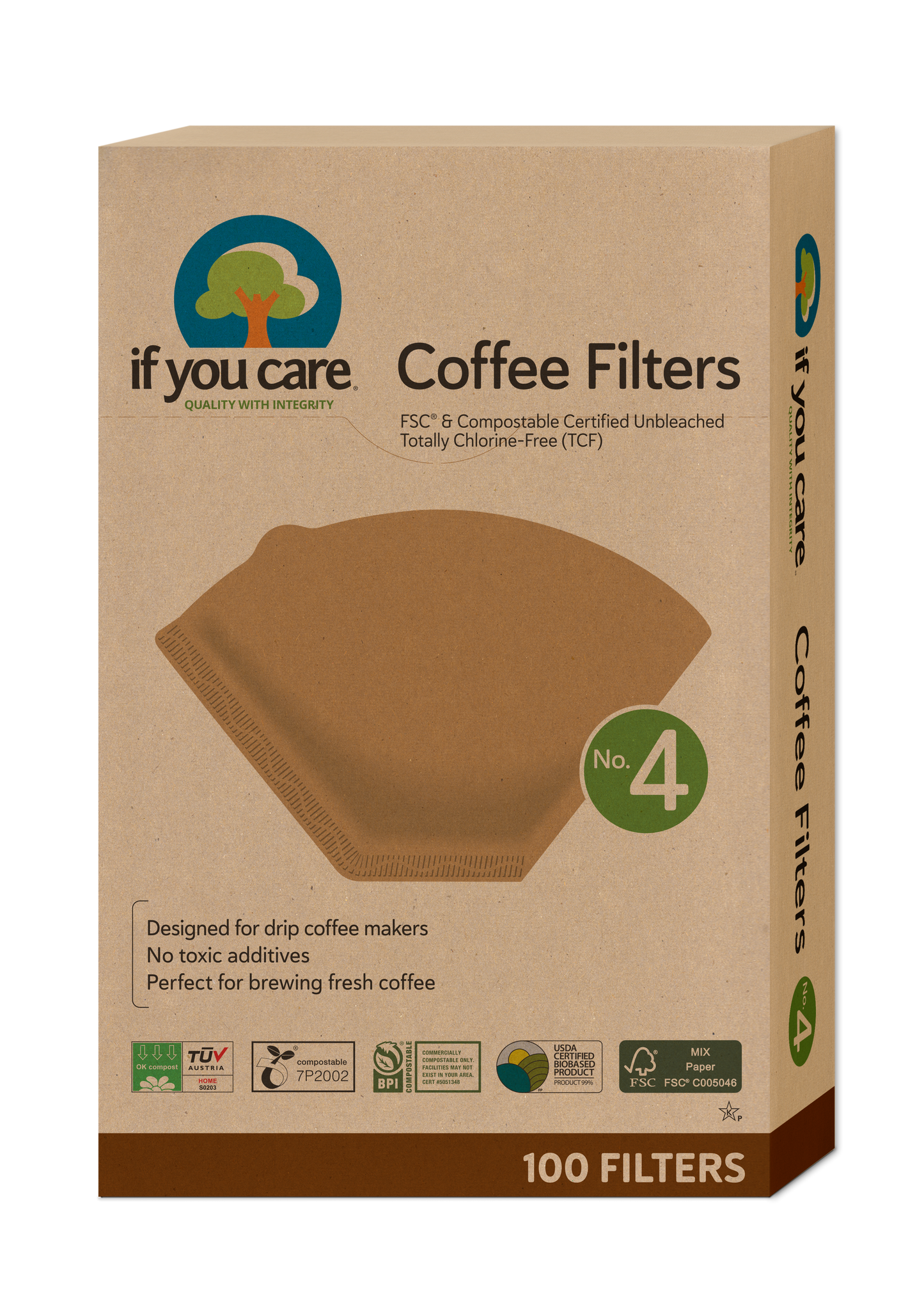 No. 4 Coffee Filters - FSC Certified