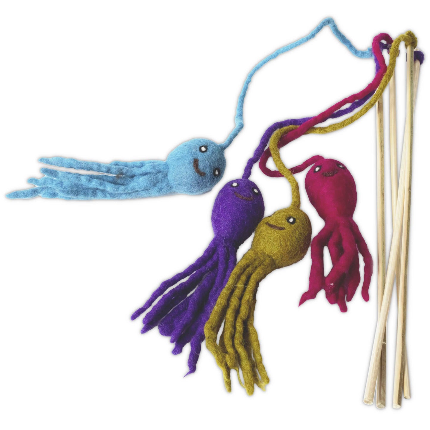 Octopus Teaser Cat Toy, Assorted Colors