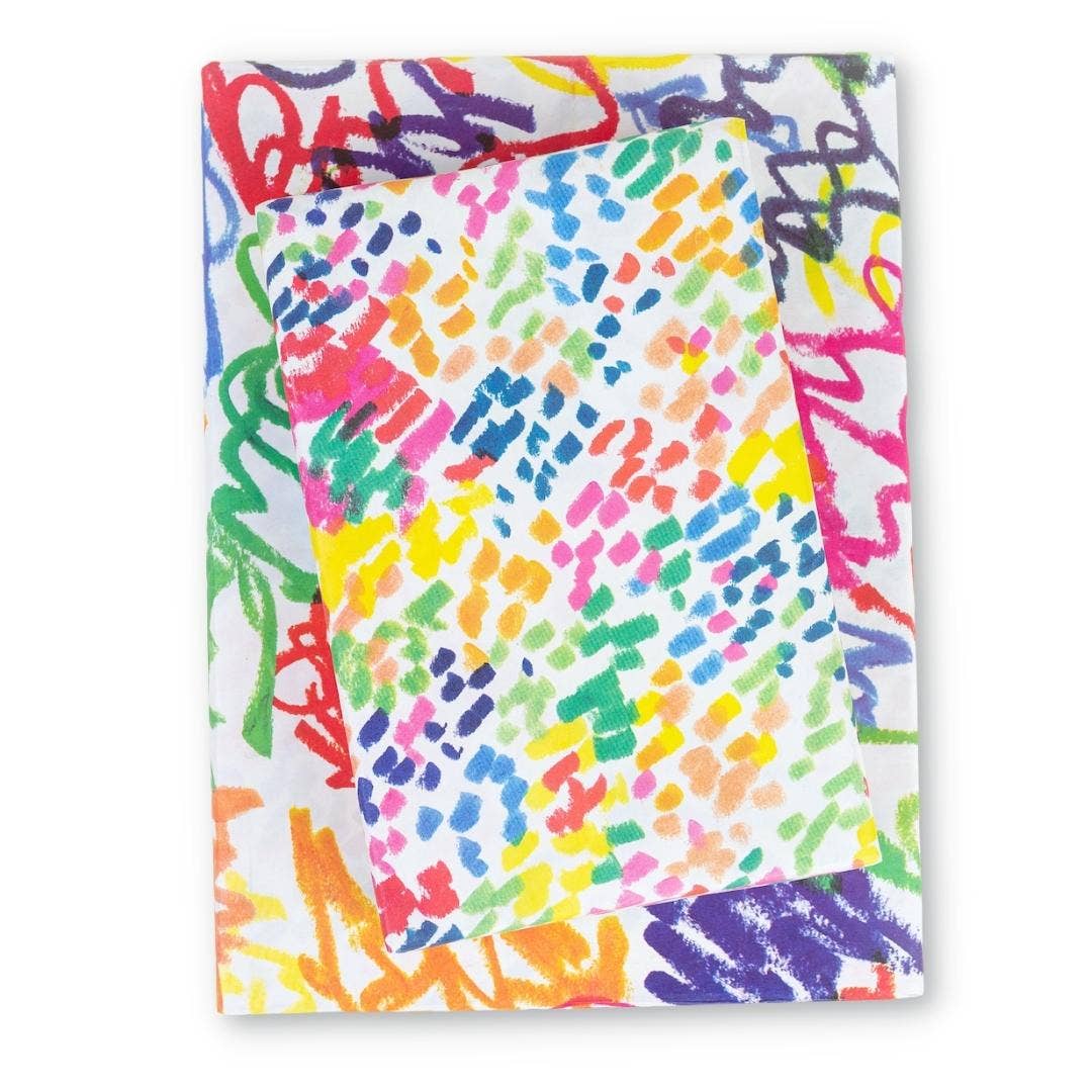 Funfetti/ Squiggles Party • Double-Sided Eco Wrapping Paper