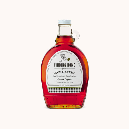 100% Certified Organic Maple Syrup - 12 oz Glass