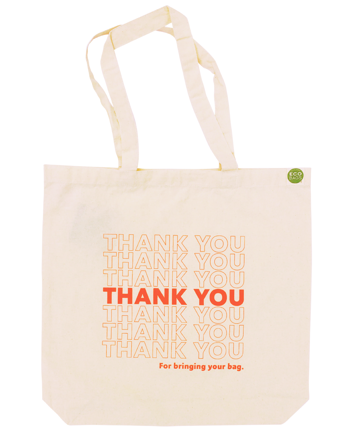 ECOBAGS "THANK YOU" PRINTED TOTE