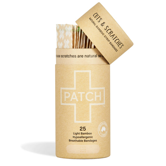 Bandage Strips - Natural Bamboo  - 25ct Tube