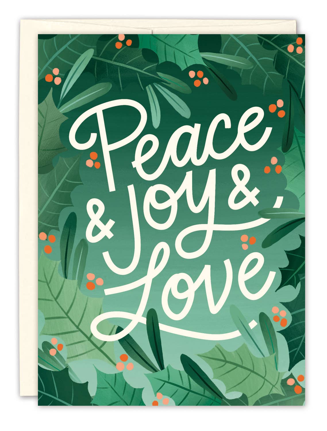 Peace & Joy & Love Holiday Card