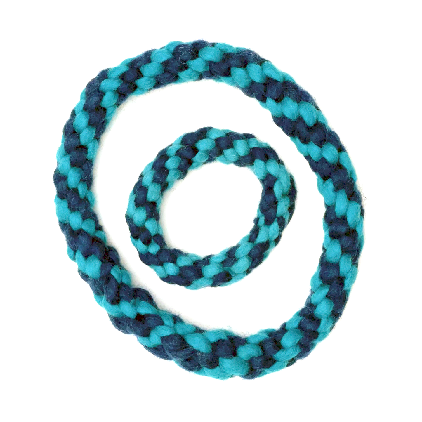 Dharma Dog Toy, Rope Ring, Blue/Turquoise