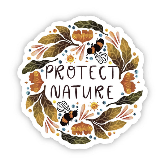 Protect nature sticker