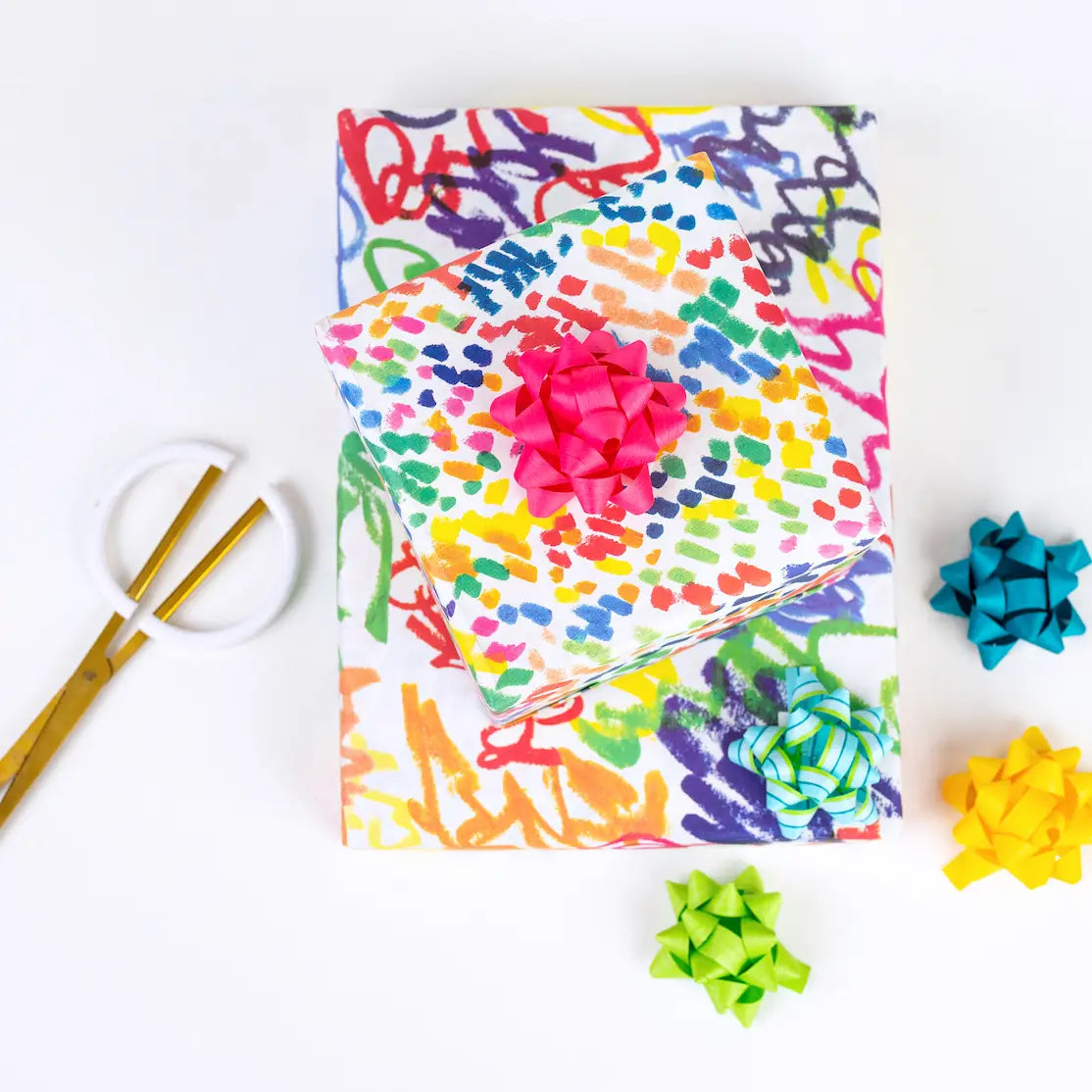 Funfetti/ Squiggles Party • Double-Sided Eco Wrapping Paper