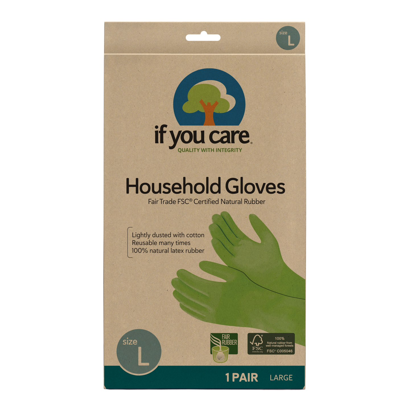 Latex Household Gloves - FSC Certified & Fair Trade